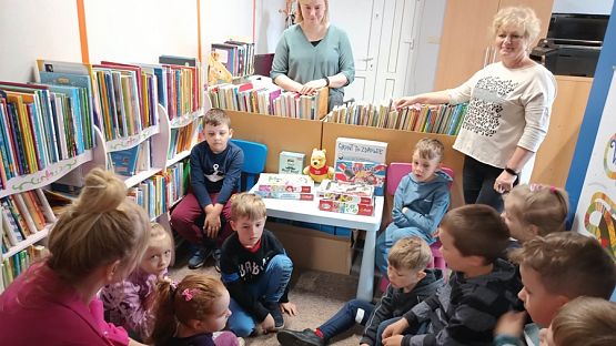 Grafika #9: Grupa II Rybki z wizytą w Bibliotece Publicznej Gminy Wicko