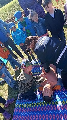 Grafika #8: Kurs Przedszkolaka w zakresie pomocy przedmedycznej-Spotkanie z druhami z Ochotniczej Straży Pożarnej z Łeby