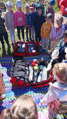 Grafika #15: Kurs Przedszkolaka w zakresie pomocy przedmedycznej-Spotkanie z druhami z Ochotniczej Straży Pożarnej z Łeby