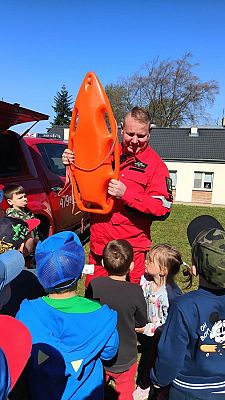 Grafika #18: Kurs Przedszkolaka w zakresie pomocy przedmedycznej-Spotkanie z druhami z Ochotniczej Straży Pożarnej z Łeby