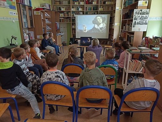 Grafika #10: Rok Kopernika-6-latki w Bibliotece Szkolnej w Szkole Podstawowej w Wicku
